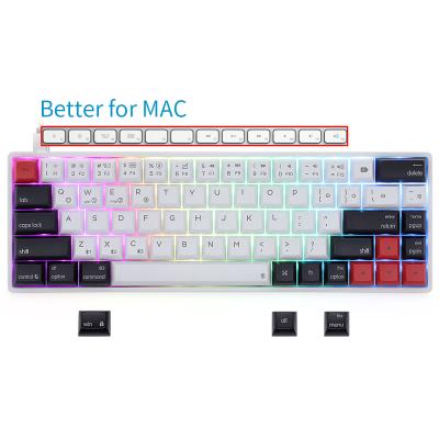 China Hotswap GK68 Gateron Optical Switch Ball GK1 Wireless Backlit Gaming Keycaps 68key RGB Hotsale Amazon Mechanical Keyboard for sale