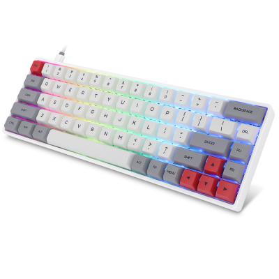 China DIY GK68 Gateron Plug and Play Customizable Optical Switch Wired RGB Detachable 60% Waterproof Mechanical Gaming Keyboard for sale