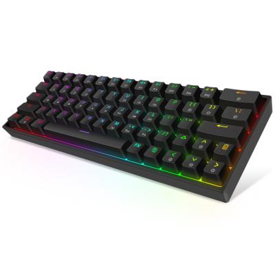 China Hotswap SK64 GK64 Gateron factory price custom 64keys game colorful switch 60% plug and play mechanical keyboard for sale