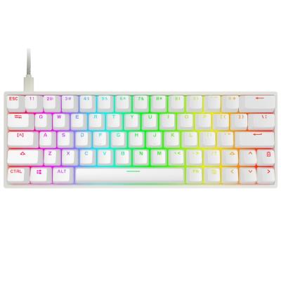 China OEM SK64 Gateron Optical Switch GSA RGB Keycaps nimi 60% Wireless Gaming Mechanical Keyboard for sale