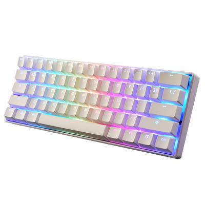 China Plug and Play Mechanical Keyboard 61 Key Set MK21 RGB Multi Color Illuminated LED Backlit Cable Programmable Mechanical Keyboard for sale