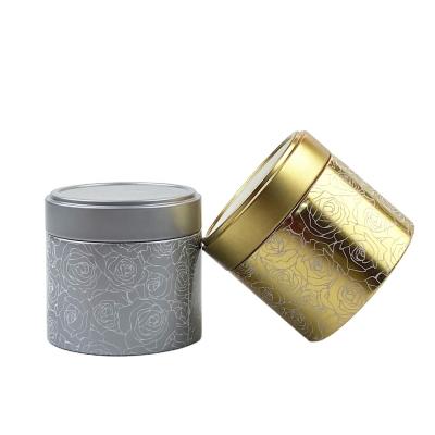 China Round Tin Box Cosmetic Tin Can Cosmetic Cream Tin Container for sale