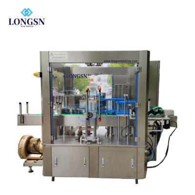 China Fully Automatic Contact Screen+Stainless Steel Body Glue Labeling Machine Beverage Hot Water Bottle Melt Labeling Machine for sale