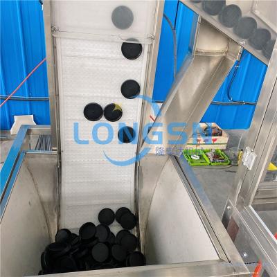 China Conveniently Operation LONGSN Automatic Plastic Bottle Cap Lining Machine Cap Wadding Machine for sale