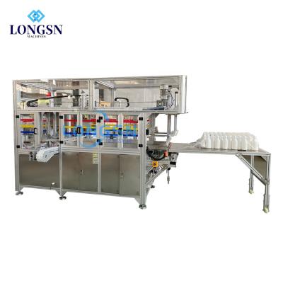 China Global Guarantee Accurate Automatic Plastic Empty Bottle Bagging Machine Bottle Wrapping And Sealing Machine for sale