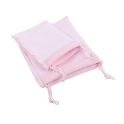 China Recyclable Design High Quality Silk Jewelry Gift Dust Pouch Packaging Drawstring Any Size Satin Bag Velvet Bag for sale