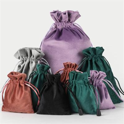 China Recyclable Custom Velvet Drawstring Pouch Bag Pouch Drawstring Bags for sale