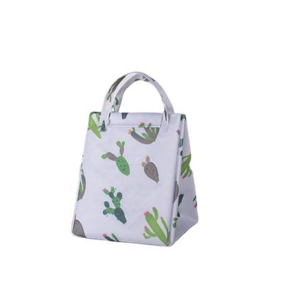 China Waterproof customize high quality large womens portable freezable oxford foldable lunch bag for sale