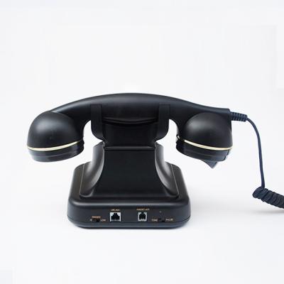 China Rotary Telephone Dall Black 60s 80s Old Fashioned Desk Vintage Attached Land Line Telephone Retro for sale