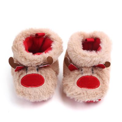 China New Design TX133 Baby Christmas Deer Boots 4C 5C 6C Thermal Toddler Christmas Shoes for sale