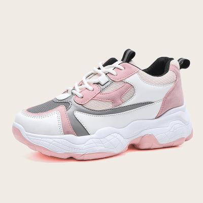 China Fashion Trend X48 Women Fashion Pink Platform Unique Casual Shoes Ladies Fashionable Wedge Shoes Sneaker for sale