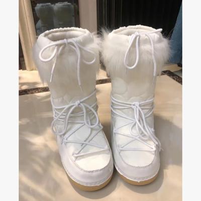 China Fashion Trend XDX100-1 New Arrivals Winter Snow Boots Women Shoes Moon White Boots for sale