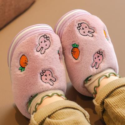 China Other Fashion TX60 2021 Cute Animal Rubber Soft Soles Baby Print Warm Baby Slippers for sale