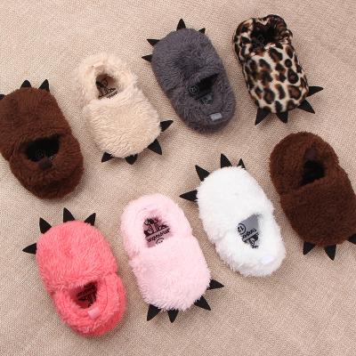 China Other TX89 Baby Cute Prewalker Shoes 11Cm To 13Cm Toddler Hairy Casual Claw Slippers for sale