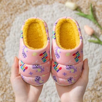 China TX93 Other Fashion Animal Prints Plush Lining Baby Slippers Baby Shoes Indoor Slipper for sale