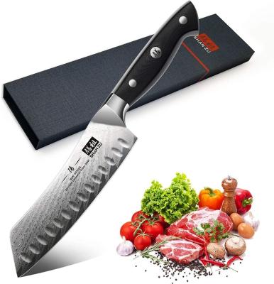 China Viable Chefs Kitchen Knife Yangjiang vg10 67 Layers Damascus Steel Chef Knife Set With Handle Group Of Ten for sale