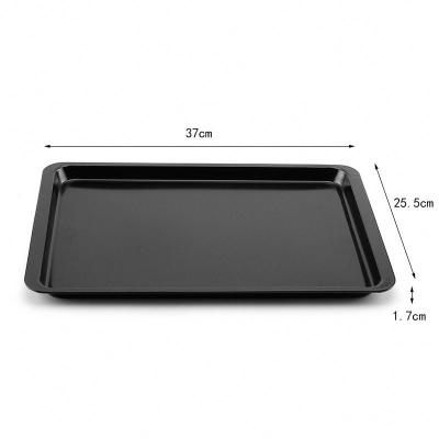 China High Quality Oven Shallow Base Cookie Baking Dish Stocked Baking Kitchen Tools 14 Inch Non Stick Rectangular Dish for sale