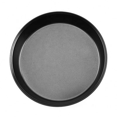 China Manufacturer High Quality Stocked Wholesale 9 Inch Non Stick Pizza Dish Foreign Trade Carbon Steel Round Cake Mold Kitchen Baking Tools for sale