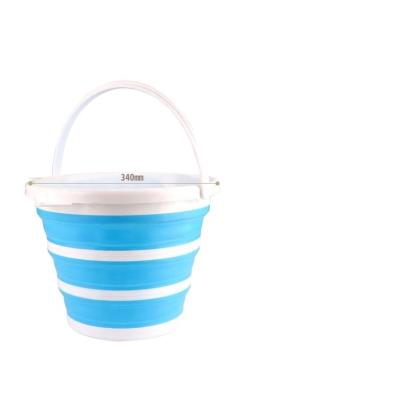 China Hot Selling Stocked Folding Bucket Portable Travel Car Large Silicone Portable Plastic Bucket Cleaner Telescopic Bucket for sale