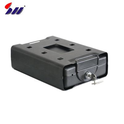 China Travel Steel Portable Steel Cable Lock Hand Gun Gun Car Drawer Cold Rolled Key Safe Box for sale