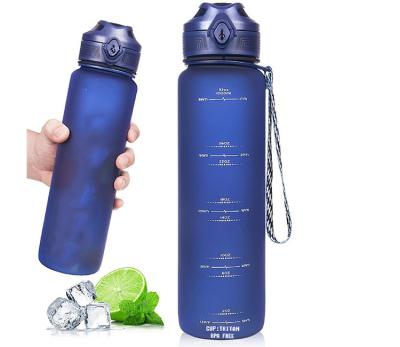 China FLICKIFE 32oz Large Sustainable Water Bottle with Motivational Time Marker and Removable Strainer, Fast Flow BPA Free Non-Toxic for Fitness for sale