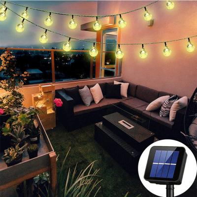 China String Lights Outdoor Solar Patio Lights Solar Powered 30 LED String Lights with 8 Modes, Waterproof Crystal Ball String Lights for Patio for sale