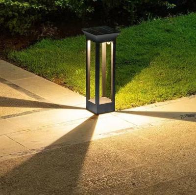 China Outdoor Outdoor Waterproof Led Bollard Aluminium Modern Style Led Garden Light Pathway Bollard Solar Lawn Lamp for sale