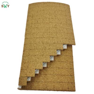 China Cork Glass Protecting Adhesive Cork with Cling Foam Cork Separator Pads for sale