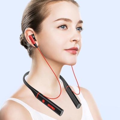 China Running Sports Headset BLE 5.0 Radio Neck Bands Earbuds Magnetic Sports Headset IPX5 Waterproof Music Earbuds Noise Reduction Earphone for sale