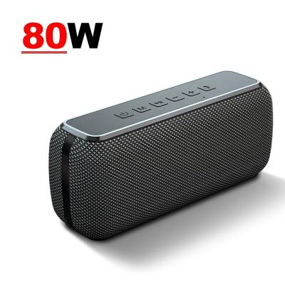 China Portable Video Call Radio Speaker With 80W Power Bank IPX5 Waterproof Subwoofer TWS Long Playing Time To Replace for sale