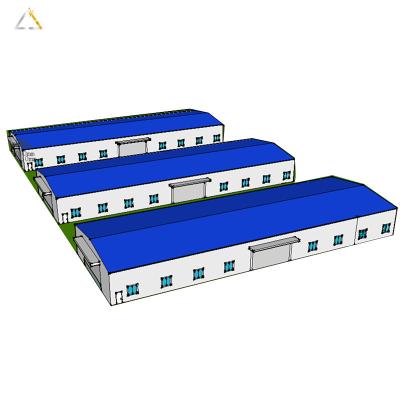 China Anti-Corrosion Dome Warehouse Steel Structure Site Portal HR Pre Fabricated Custom Metal Building Weatherproof Storage Sheds for sale