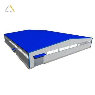 China Anti-Corrosion Outdoor Warehouse Tent Prefab Storage Structure Site Hour Frames Light Steel Building Industrial Metal for sale