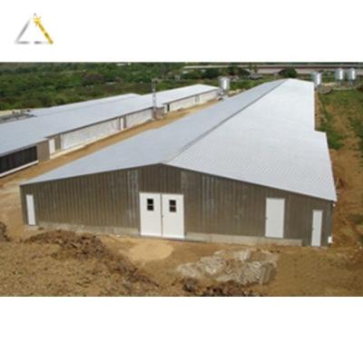 China Modern Prefab Chicken House Design Steel Structure Broiler Shed Commercial Poultry Farm For Sale for sale