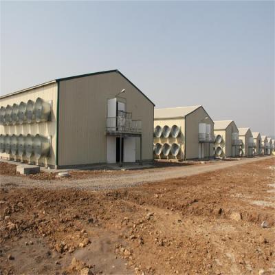 China Modern Prefab Chicken House Design Construction Chicken Poultry Steel Structure Farm Farm Shed for sale