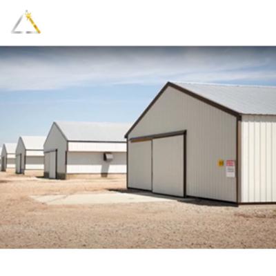 China Prefab Breeding Steel Farm Workshop Poultry Houses Chicken Layer House Steel Cultivating Steel Building Shed for sale