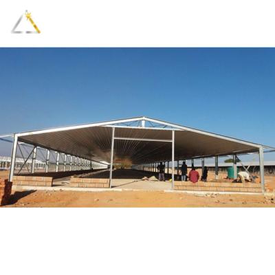 China Single Assembly Steel Poultry House Structure Prefab Two Story Chain Steel Industrial Shed for sale