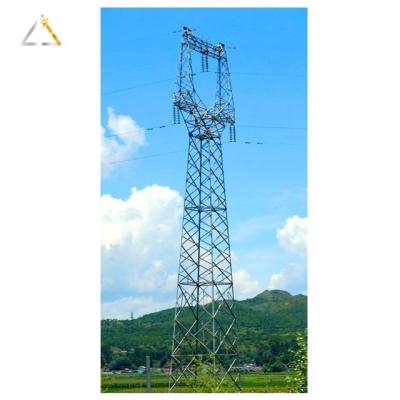 China Electric Power Transmission Galvanized Steel Low Price Wifi Pylons Lattice Tower Electric Structure Double Circuit for sale