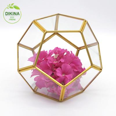 China Wedding decoration& great gift A selection of wedding decorative geometric glass wall metal tree sconce for sale