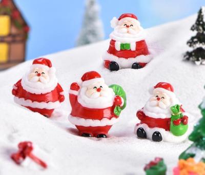 China DIY Fairy Garden Accessories Cartoon Europe Kit Ornament Miniature Santa Claus Figurines for sale