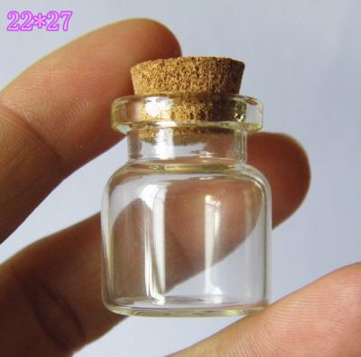 China Clear Glass Test Tube Bottles 1.5ml 3ml 5ml 10ml 15ml 20ml 30ml Empty Gift Small Mini Vials With Cork for sale