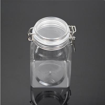 China Food Kilner Pickled Jars Food Storage Jars 800ml Plastic Clear Plastic Storage Eco-Friendly Bottles And Jars Covers Multifunctional for sale