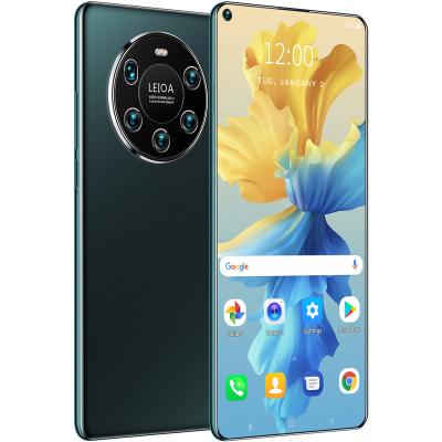 China Original 2021 High Quality Dual SIM Card Hote Sale 7.3inch Smartphone Mate40 pro+ Mobile Phone 16GB+1024GB Dual Unlock Android Phone for sale