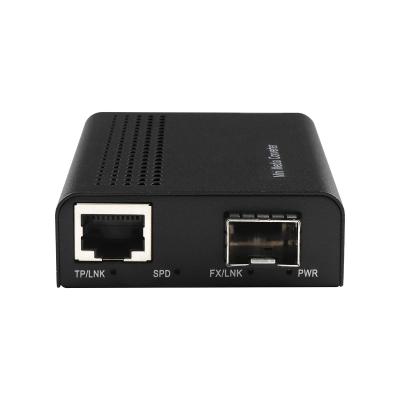 China 1G 10G Unmanaged Copper SFP+ Fiber Ethernet Media Converter DC12V With DIP for sale