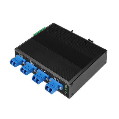 China Multimode 8 Port LC Port Fiber Bypass Switch For Optical Protection DIN35 Mounted for sale