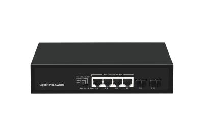 China OEM ODM 4/8/16/24 Poe Etherent Switch With 2 Sfp Ports AC 100-240V for sale