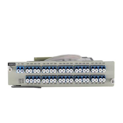 China 1U rack 100GHZ AWG 40 Wavelengths Multiplexing/Demultiplexing Card for high-capacity DWDM systems for sale