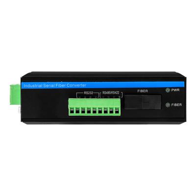 China Industrial Serial RS232/RS485/RS422 Fiber Optic Modem SM MM Fiber Optic Optical Modem for sale