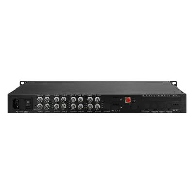 China Analog Video Optical Converter Singlemode Multimode FC ST SC Port 1U Rack for sale