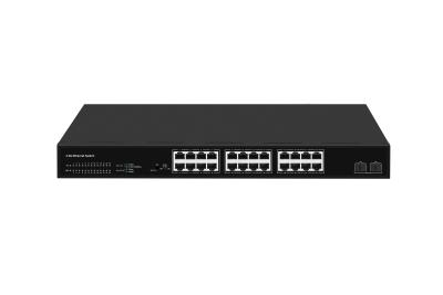 China 24 Port Network Switch 100M/1G/2.5G Ethernet 1G/2.5G/10G Fiber Unmanaged With FAN for sale