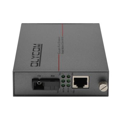 China PoE Media Converter Fast Ethernet Singlemode Fiber 30W Budget Unmanaged DC48V Input for sale